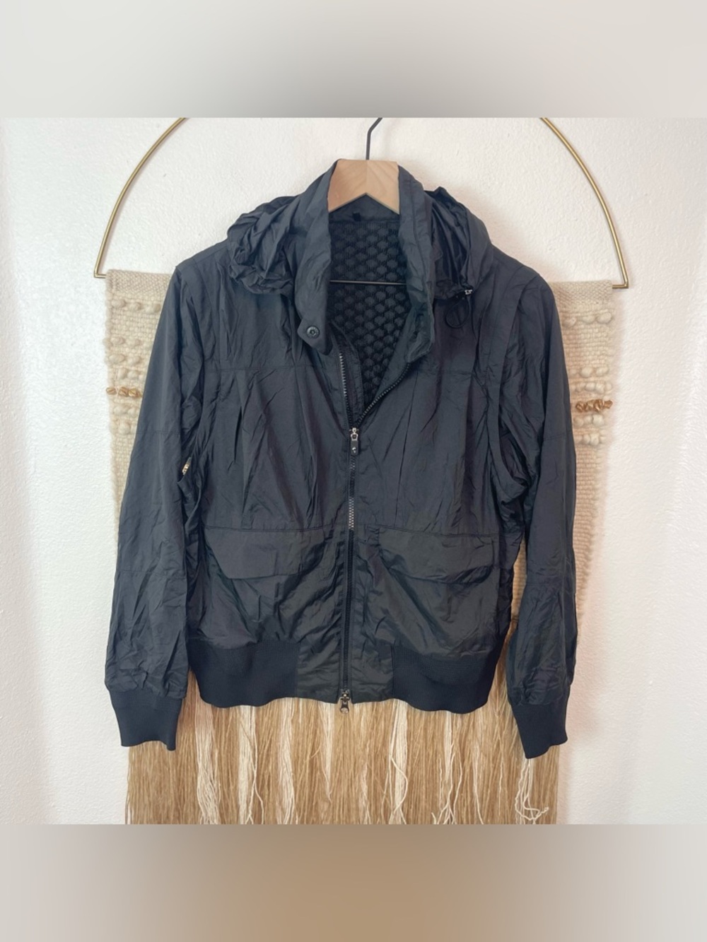 Amazing Cre Hooded Bomber Lightweight Convertible Jacket Vest M Black